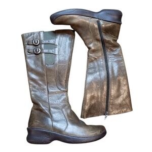 Keen Olive Green Leather Boots Size 7